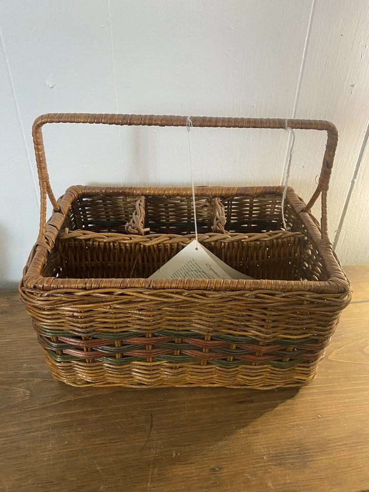 The Home Makers Idea Company Divided Organizer Basket Wired Sturdy NWT - Image 2 of 4