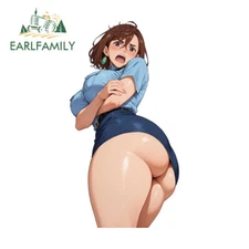 EARLFAMILY 5.1" Personality Momo Ayase Sexy Ass Waifu Anime Car Stickers Decal