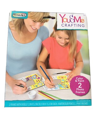 You & Me Crafting - Color & Paint 2 Photo Frames - RoseArt -5+