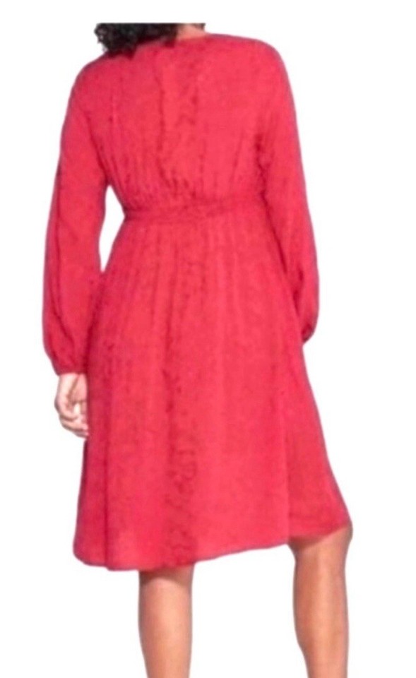 Red maternity floral monochromatic babydoll dressNEW eBay