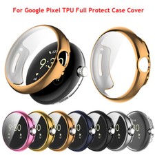 For Google Pixel Watch Soft TPU Full Protection Screen Protector Case Cover