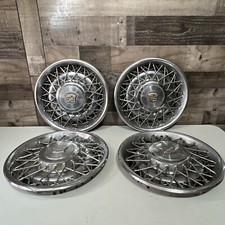 Set 1975 - 1985 Cadillac Deville Calais Fleetwood 15 Wire Hubcaps Wheel Covers