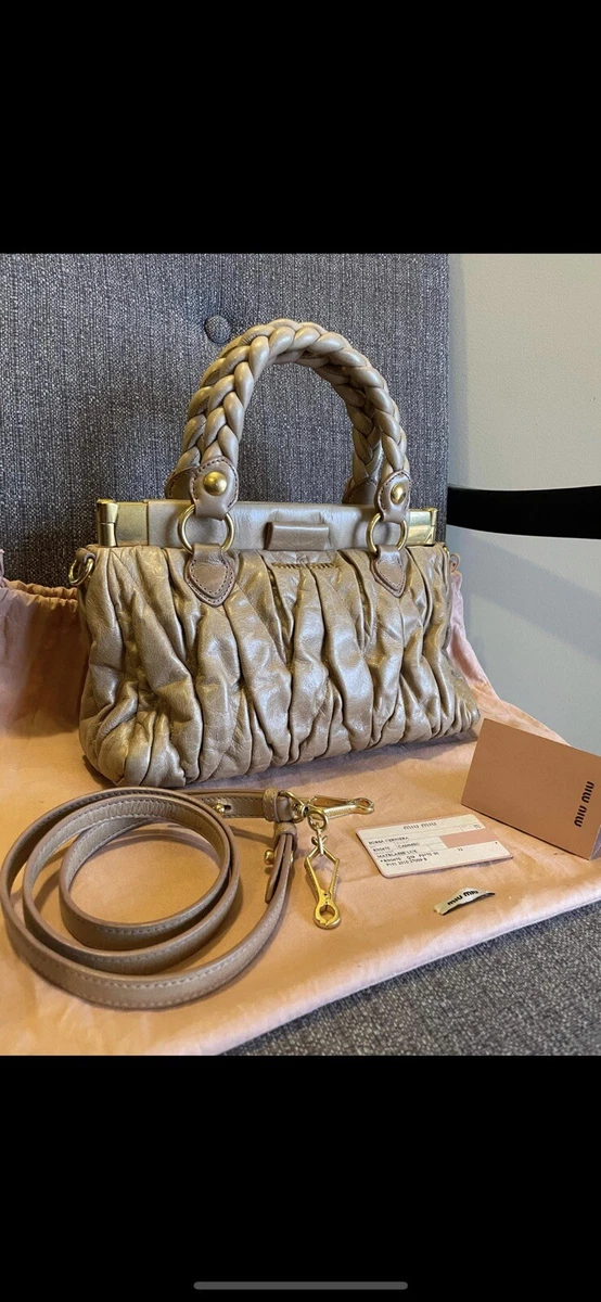 Miu Miu Tote Bag tan color