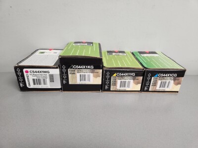 Lexmark C544X1 Set | C544X1KG, C544X1CG, C544X1MG, C544X1YG | Original Lexmark