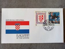 FDC - Flags of the Nations - Republic of Croatia