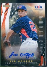 2012 USA Baseball 15U National Team Profile Signatures #15 Jio Orozco Auto /100 