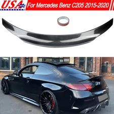 PSM Trunk Spoiler For Mercedes Benz C205 C43 Coupe 2015-2020 Carbon Fiber Look