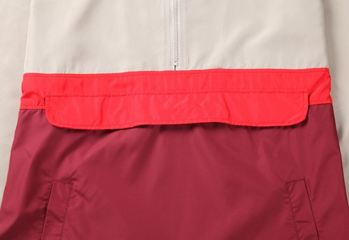 Mens Lightweight Windbreaker Jacket Hooded Zip Up Colorblock Casual Outdoor Coat - Picture 7 of 11