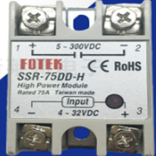 FOTEK 100% New Original Solid State Relay SSR-75DD-H