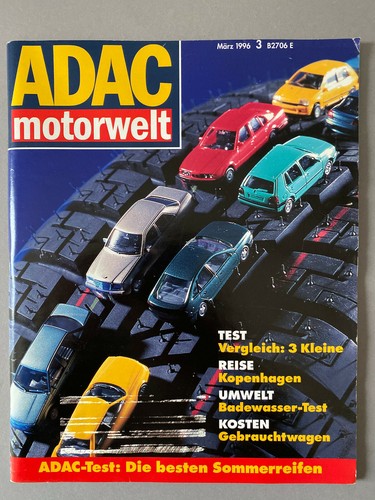 ADAC Motorwelt 1996-03 Ford Fiesta, Lancia Y, VW Polo, Kopenhagen, Rhodos
