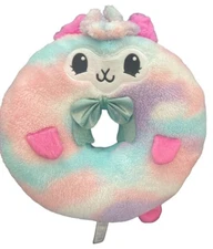 Pikmi Pops Doughmis Llama Jumbo Donut Plush 11" ARCHURRO Rainbow Tie Dye 2018