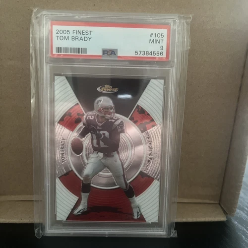 2005 Tops Finest Tom Brady PSA 9 Patriots HOF MVP GOAT