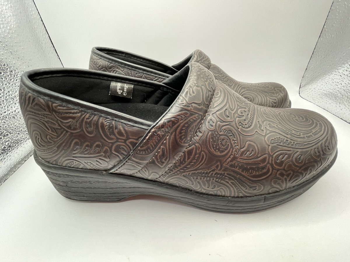 Safe T Step Gretchen Women Size Brown Faux Leather Slip