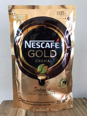 Nescafe Gold Crema Instant Coffee Blended w Finely Ground Roasted Arabica Coffee