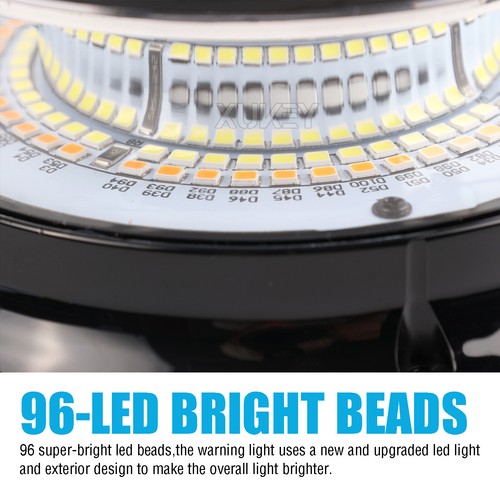 96LED Strobe Light Bar Magnetic Base Rooftop Safety Emergency Flash Warning Kit - Picture 5 of 16