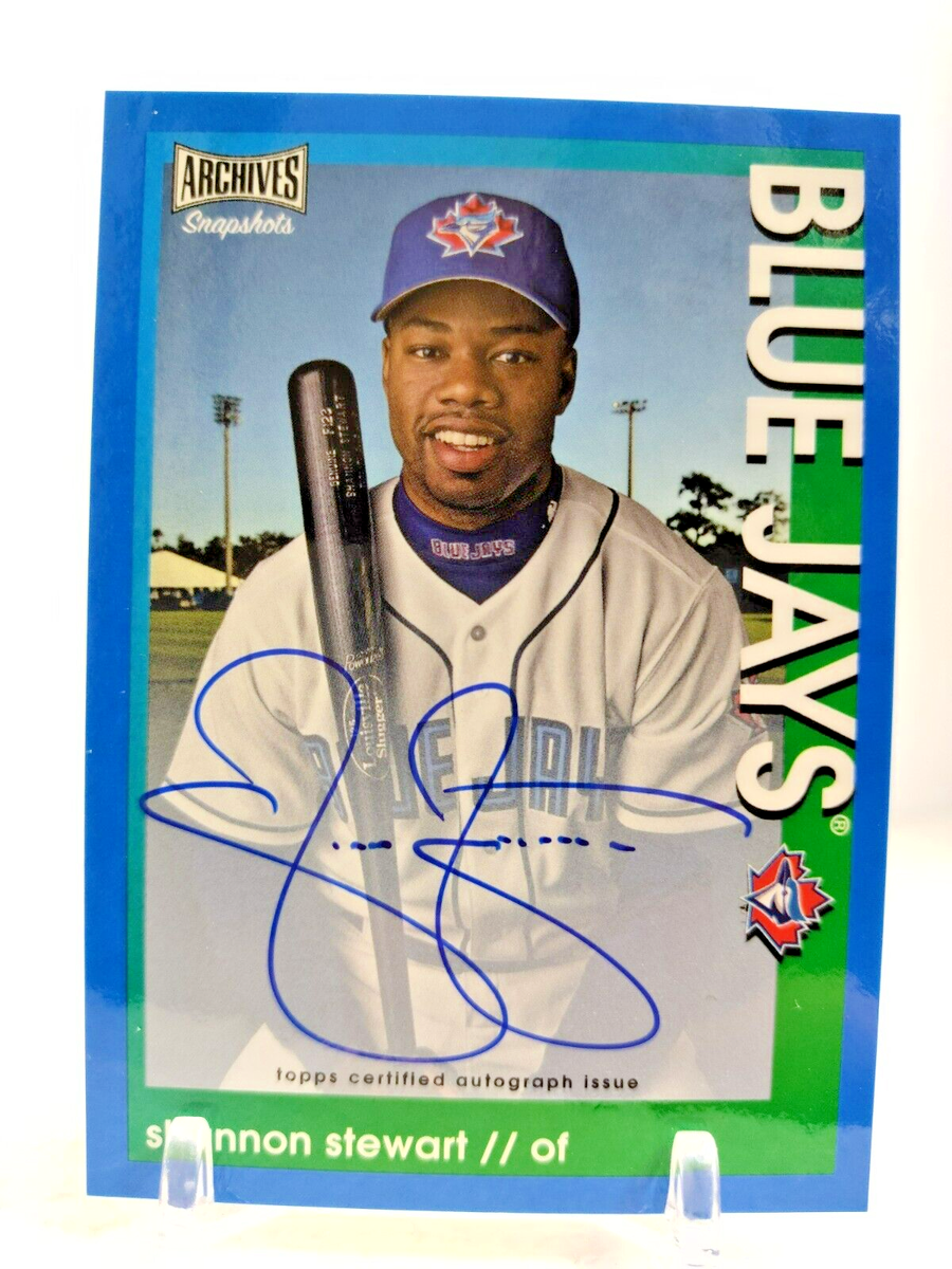 SHANNON STEWART #/50 AUTO Blue Snapshots 2022 Topps Archives