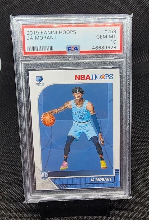 2019 Panini NBA Hoops #259 Ja Morant Memphis Grizzlies RC Rookie PSA 10 GEM MINT