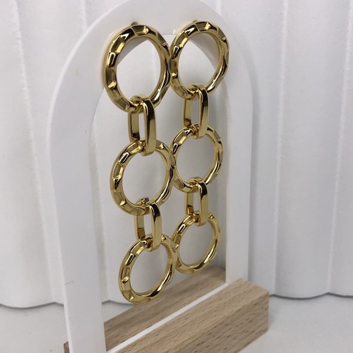 Kopen Australia Gold Plated Stainless Steel Hoop Ring Chain Drop