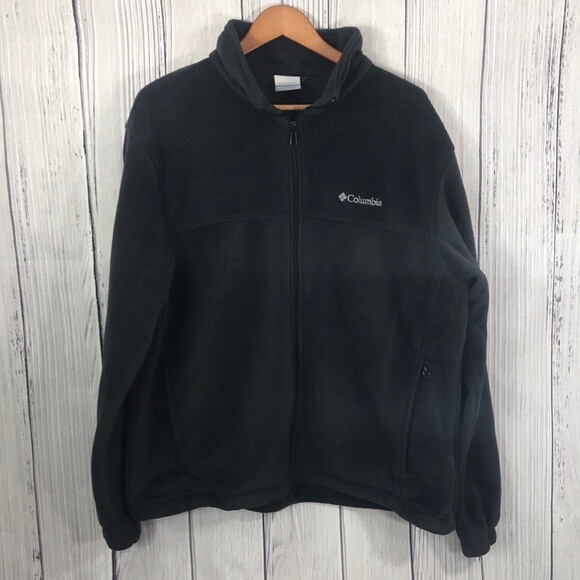 columbia black fleece mens