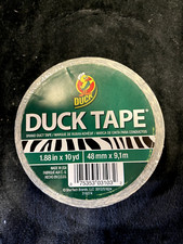 Duck Brand Printed Duct Tape Prints  Patterns : 1.88 in. x 30 ft. Zebra 