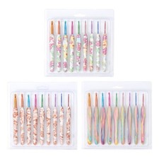 9Pcs Ergonomic Crochet Hook for Beginner Hobbyist Knitting 2mm-6mm Crochet Hook