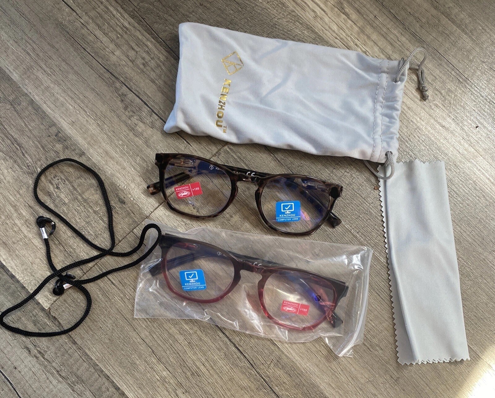 Kenzhou Anti Blue Light Glasses 2 Pack for Screen Protection-image