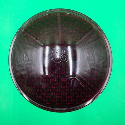 Vintage Red General Electric Company Kopp Glass Light Cover No Chips