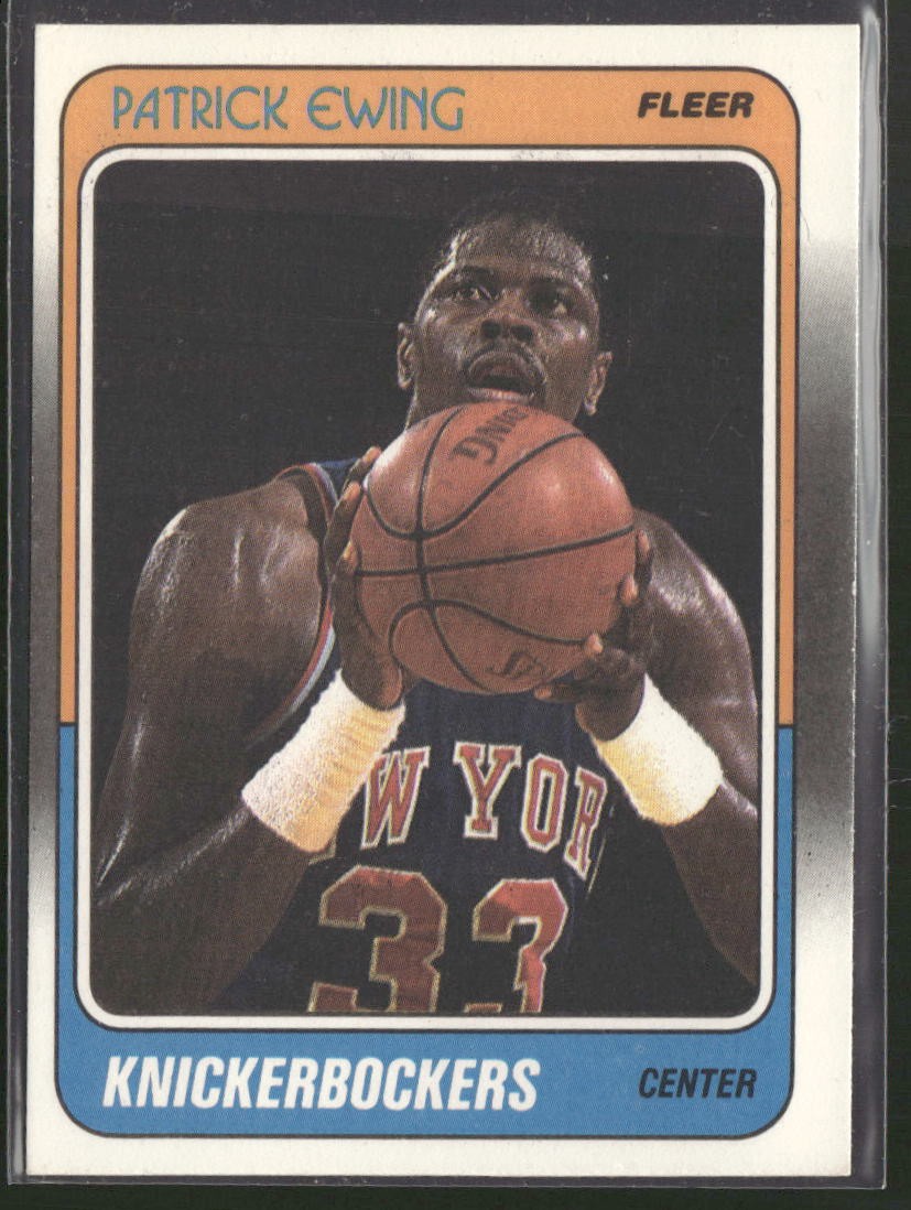 1988-89 Fleer Patrick Ewing #80 New York Knicks