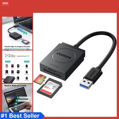 SD Card Reader USB 3.0 Dual Slot Memory Card Reader SD TF SDXC SDHC MMC Micro