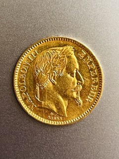 Très belle pièce de 20 Francs Or Napoléon III 1862 Tête Laurée