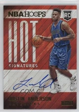 2015 Panini NBA Hoops Hot Signatures Justin Anderson #HS-JA Rookie Auto RC 9l4
