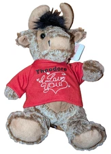 New custom Dollibu plush buffalo stuffed animal Theodore super soft fur huggable