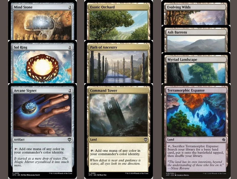 Commander Staples [Starter Pack] - MTG EDH Sol Ring Command Tower Arcane Signet