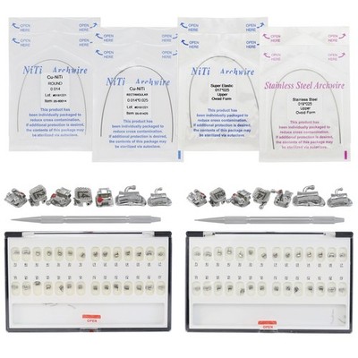 Dental Self Ligating Brackets Orthodontic Copper Niti Arch Wire Roth 022 DAMON Q