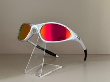 Oakley Mitute 1.0 Silver Rainbow Vintage Sunglasses Gorpcore USA Y2K Avantgarde