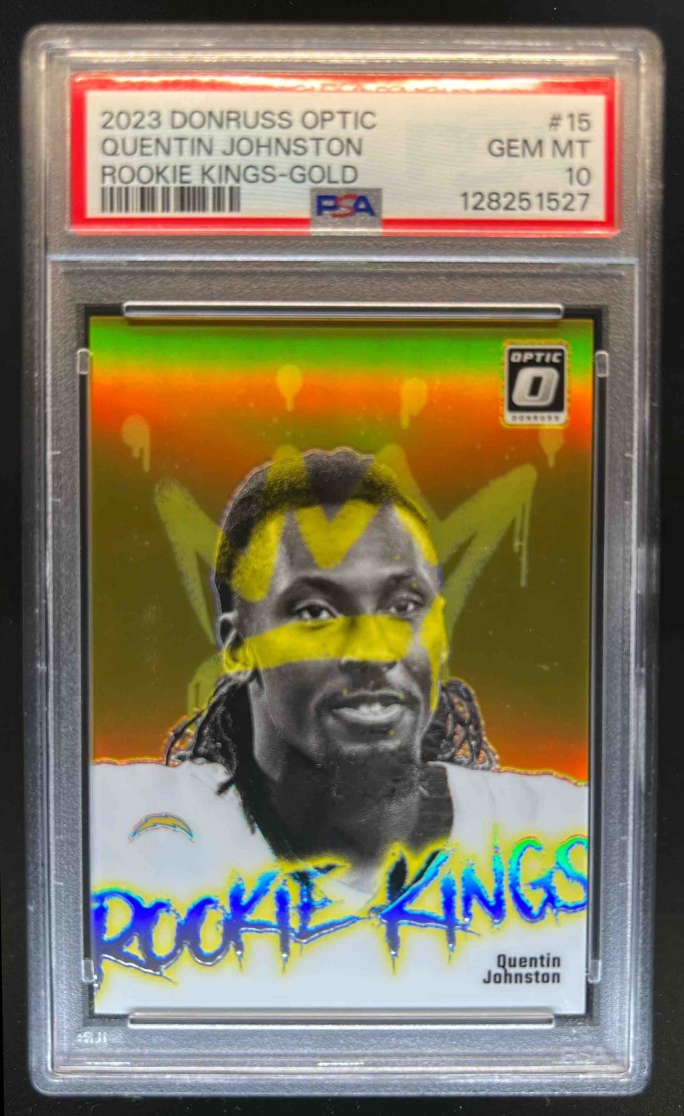 Quentin Johnston Panini Donruss Optic Rookie Kings #15 Gold