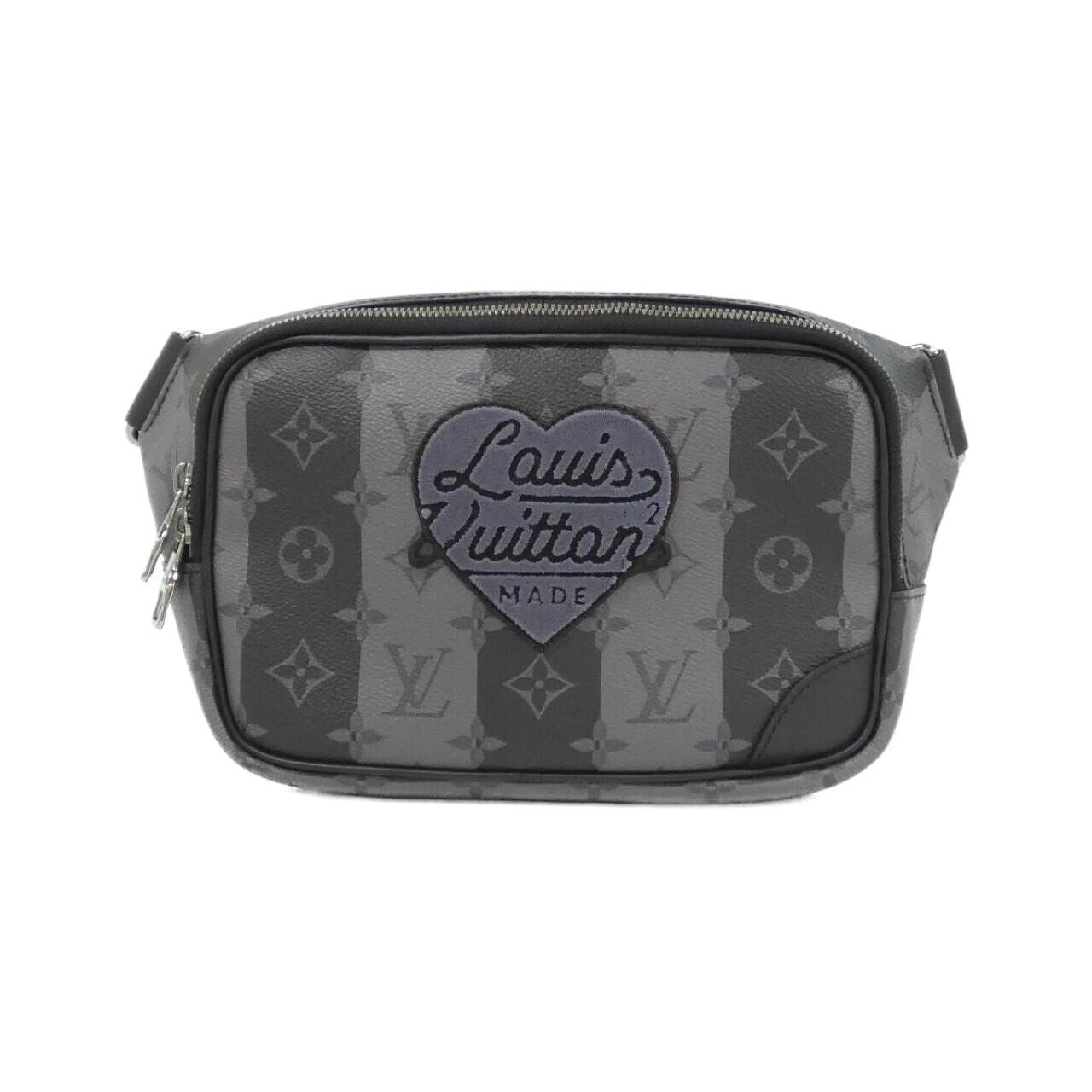 Authentic Louis Vuitton Monogram Stripe Eclipse (LV Squared) Modular Sling B...
