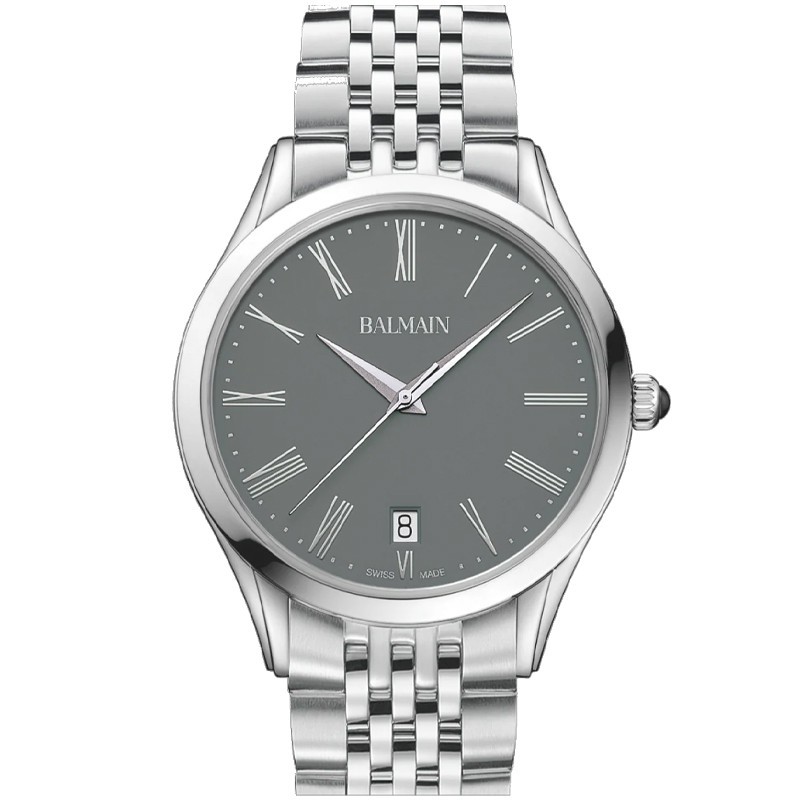 Balmain Classic R 41mm Grey Dial Men's Watch B41013161U | eBay