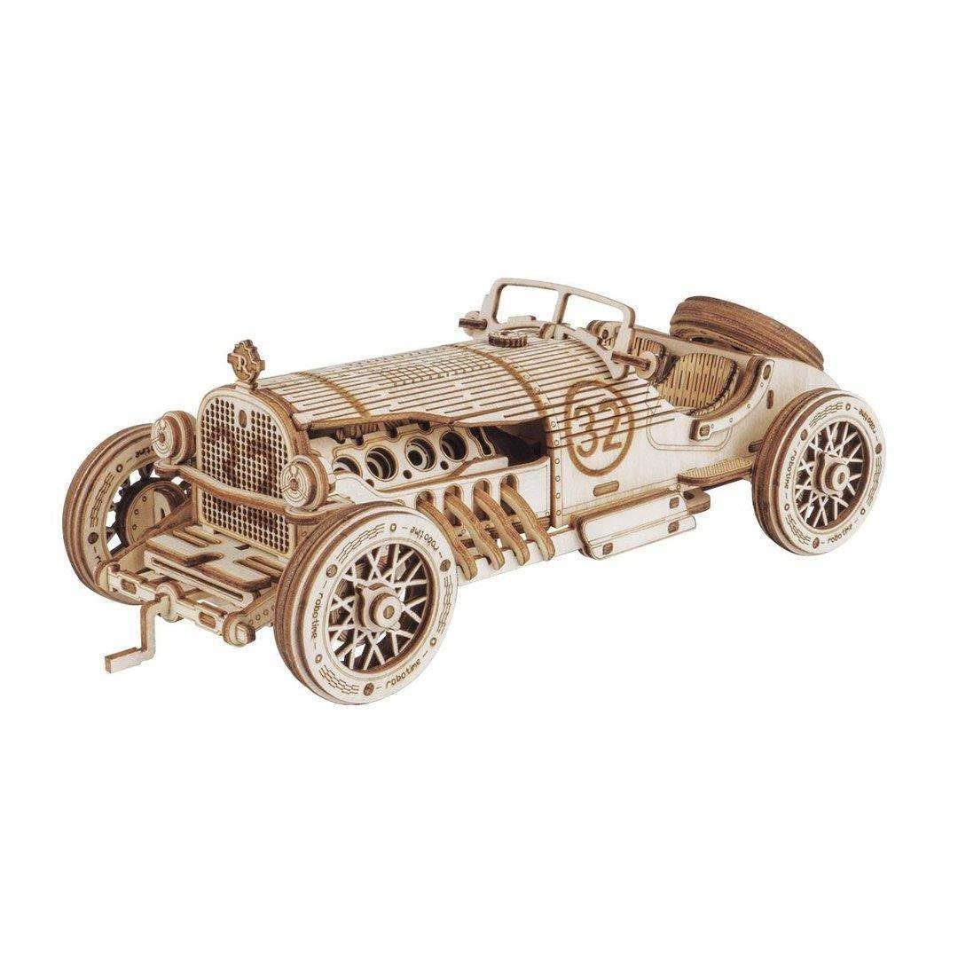 Robotime MC401 Vintage Grand-Prix-Auto aus Holz hergestellt Mae 228 x 153 x 6490₽