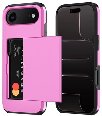 Funda Tarjeta de Cubierta Brillante MagSafe Para iPhone 17 Air 6.5'' Color Pink