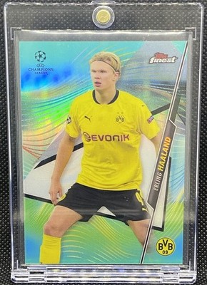 ERLING HAALAND RARE AQUA REFRACTOR INVESTMENT CARD NORWAY CHAMPIONS LEAGUE # /75