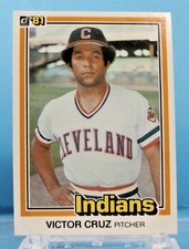 1981 Donruss #321 - Victor Cruz - Cleveland Indians - Near Mint