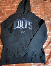 Indianapolis Colts Fanatics Hoodie Men's Large Black Pullover NFL  Sweatshirt