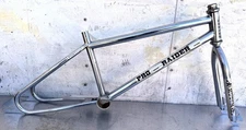 old school BMX bicycle 1985 Hutch PRO RAIDER Frame and Fork Chrome
