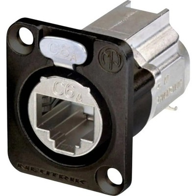 Neutrik Buchse Steckverbinder Datensteckverbinder RJ45 etherCON D Serie Schwarz