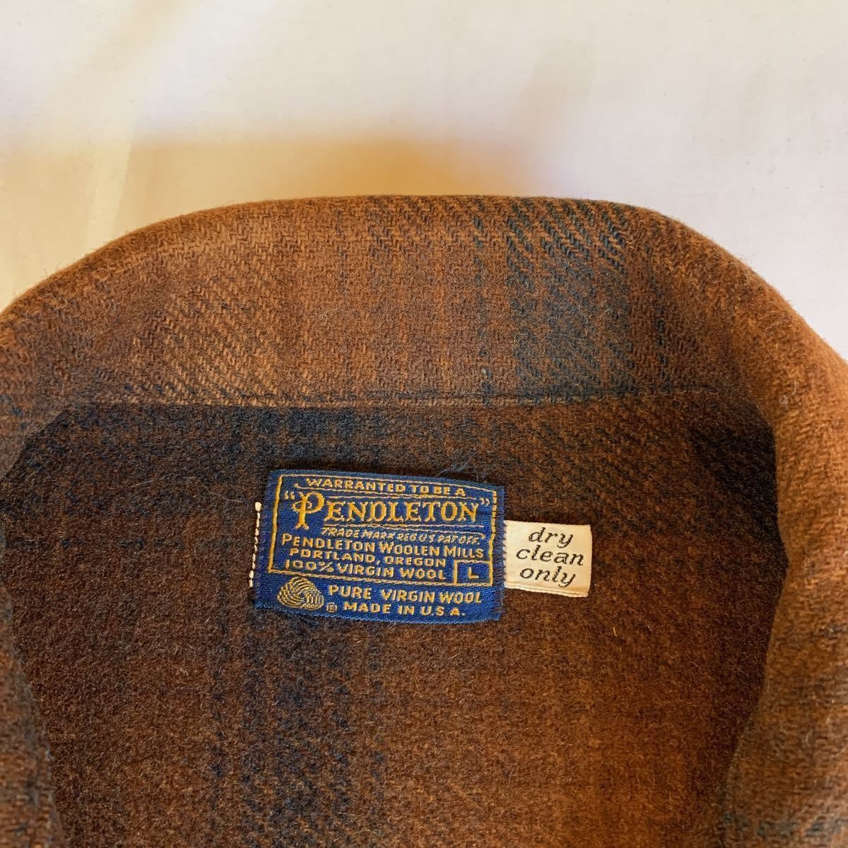 Pendleton 60s Wool Ombre Check Jacket Vintage L R… - image 4