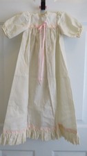 Christening Gown, Long, Shoes, Bonnet, Vintage, Handmade,New