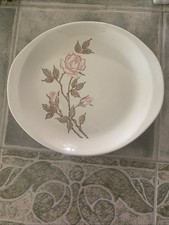 Stetson Creation Ovenproof Oval Platter Roses Hand Painted Ceramic 11.75 x 8"
