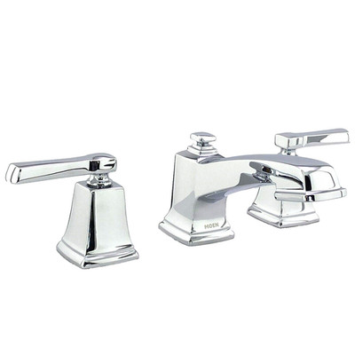 MOEN Boardwalk Chrome 2-Handle Widespread Bathroom Faucet Trim Set T6220 READ