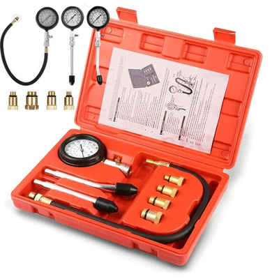 #ad #ad Engine Cylinder Compression Tester Gauge Kit Gas Petrol Diagnostic Testing Tool $17.47